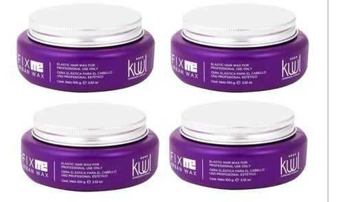 4 Pzas Kuul Fix Me Urban Wax Cera Elástica Araña 100g