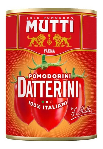 Mutti Tomates Datterinni Lata 400 G Origen Italia