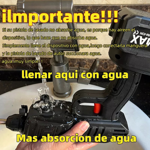 Hidrolavadora Portatil Cm-top Inalambrica Pistola Para Lavado Auto