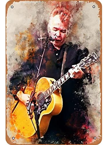 John Prine Plaque Poster Metal Tin Sign Retro Wall Sign...