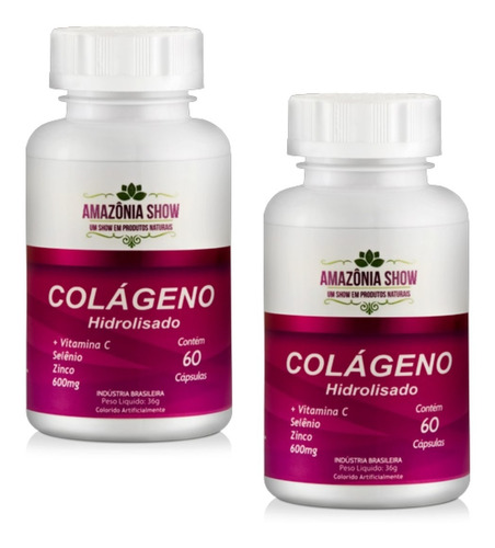 Kit Colageno Com Vitaminas 120 Capsulas De 500mg