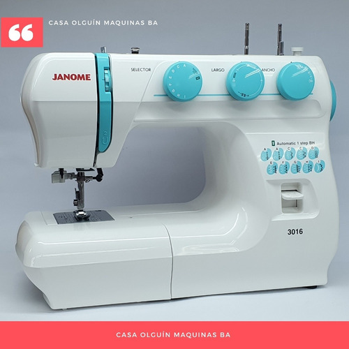 Janome 3016 + 5 Hilos D Regalo 68 Func Luz Led Ojal Overlock