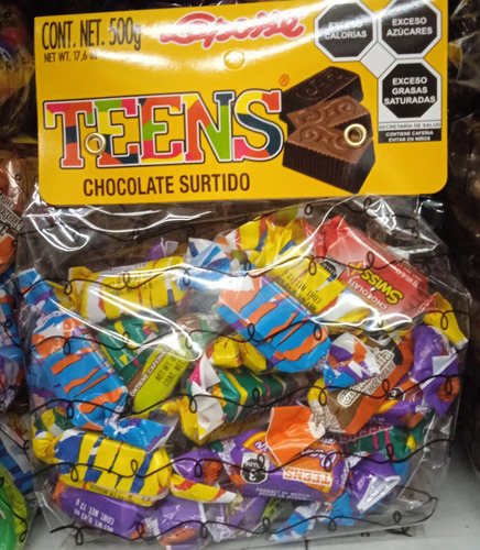 Chocolates Surtidos Teens Laposse 3 Kg. C/u 500g