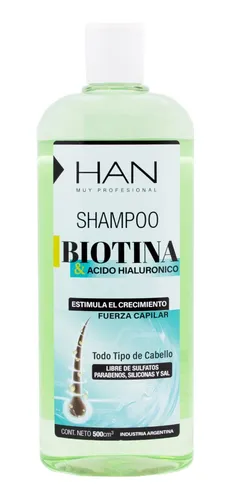 Han Biotina Acido Hialuronico Shampoo + Tonico Anticaída 3c