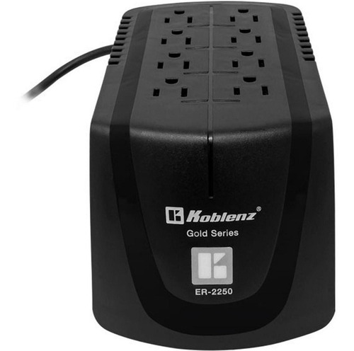 Regulador Koblenz Er-2250, 8 Contactos, P/ Audio-video,negro