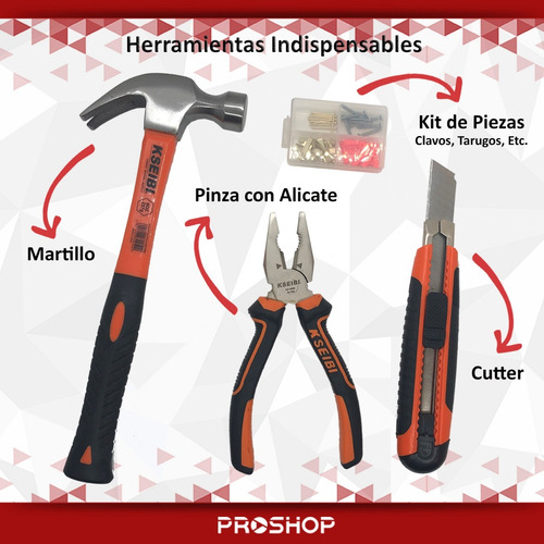 Set Juego Kit Herramientas 42 Piezas Con Maletin Completo !!