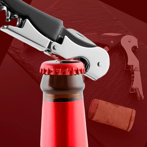 Saca Rolha Com Abridor Abridor De Garrafas Em Aço Inox