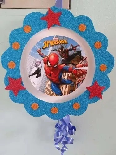 Piñata Cumpleaños Infantil Spiderman  Hombre Araña