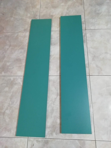 2 Estantes Repisa Flotante Color Verde 1,00 X 20