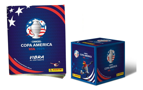 Álbum Pasta Blanda + Caja X 50 Sobres Copa América Usa 2024