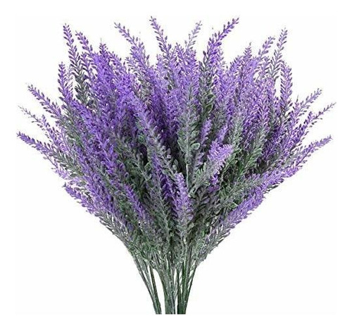 Ramo De Flores Artificiales De Lavanda En Morado, Plant...