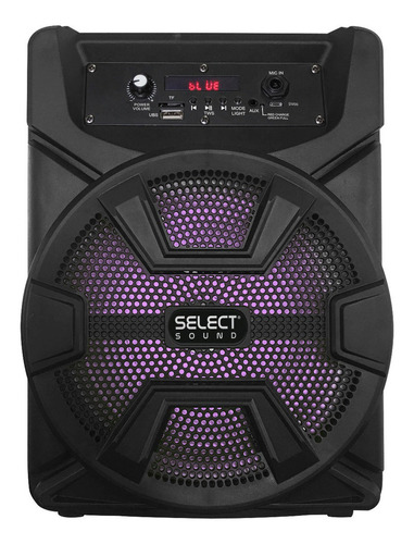 Bafle Amplificado 8 Select Sound Hero Tws Bluetooth 2500w Color Negro