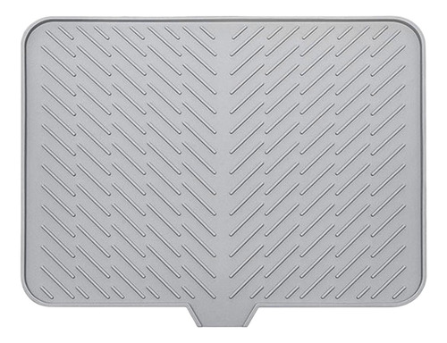 Estera De Secado De Platos De Silicona Con Borde De Drenaje