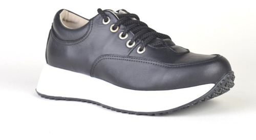 Imagen 3 de 7 de Zapatillas Urbanas De Mujer De Cuero Panter - Ferraro