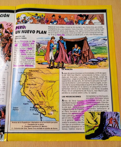 Lote De Figuritas Y Suplemento Genios Y Anteojito San Martin (Usado)