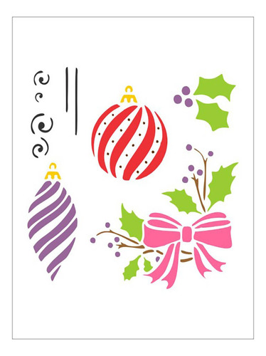 Stencil Natal - 15x20 - Ref A3554