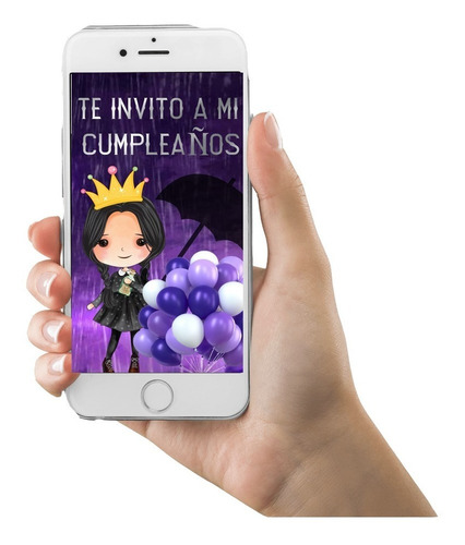Invitación Digital Video Fiesta Merlina