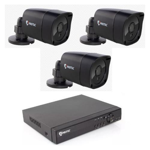 Kit Dvr Jl6004 Com 3 Câmeras Bullet 9020 Uso Externo