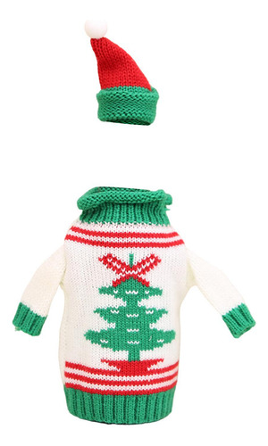2 Funda Para Botella De Vino Con Sombrero Árbol De Navidad