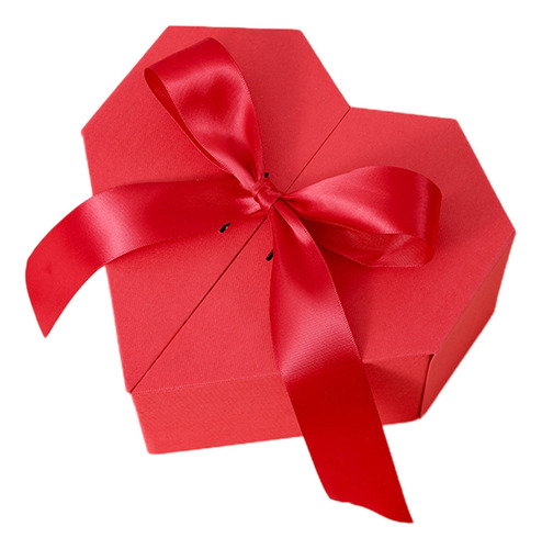Caja De Regalo Con Forma De Corazón Con Lazo Y Lazo Con Puer