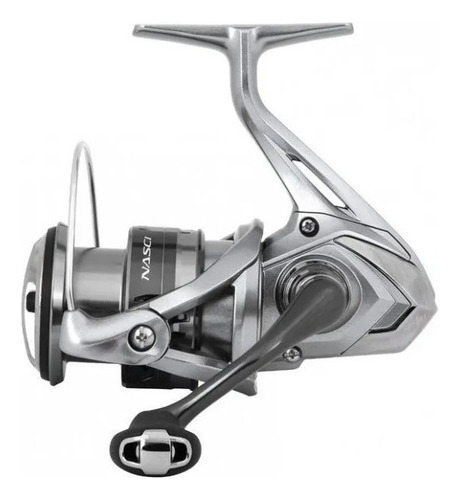Reel Frontal Shimano Nasci 2500hg 5 Rulemanes Color Gris Lado De La Manija Derecho/izquierdo
