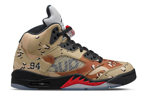 Zapatillas Jordan 5 Retro Supreme Desert Camo 824371-201   