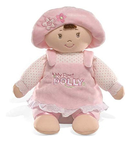 Gund My First Dolly Stuffed Brunette Doll Plush, 13