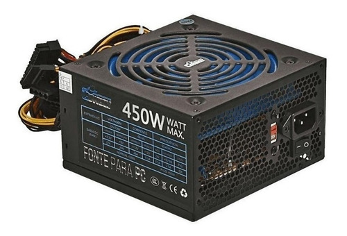 Fonte Alimentação Para Pc Knup Preta 115v/230v Kp-533 450w