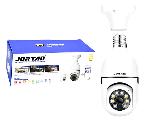 Câmera Lampada Espiã Wifi Giratória 360o Yoosee Jt-8177 Branco