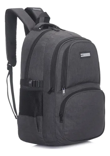 Mochila Cecchini para tablet 2 bolsos mosqueada cor 5631