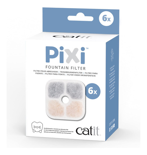 Catit Pixi - Filtro De Fuente De Bebida Para Gatos, Filtro D