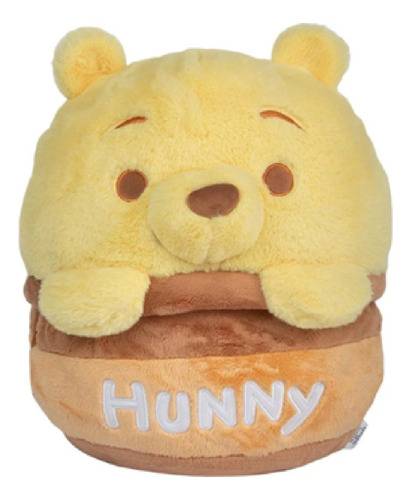 Peluche Winnie Pooh 40 Cm Cojin Y Frazada Con Broches Amarillo