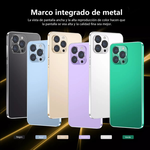 Teléfonos Inteligentes Android Baratos I15 Pro Max 6.3 En Ram1gb Y Rom16gb Blanco