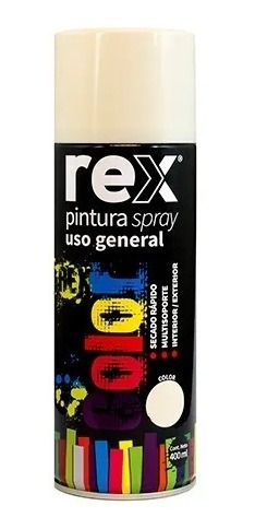 Pintura En Spray Blanco Brillante Rex - Mosca