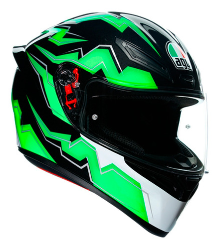 Casco Agv K1 Kripton Negro/verde