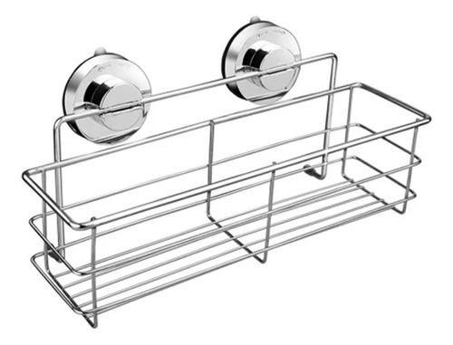 Soporte Organizador Con Ventosa Estante Ac Inox Baño Cocina