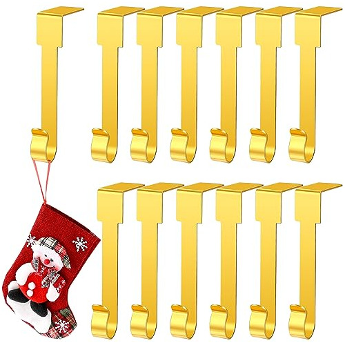 Paquete De 12 Soportes Medias De Navidad De Metal Chime...