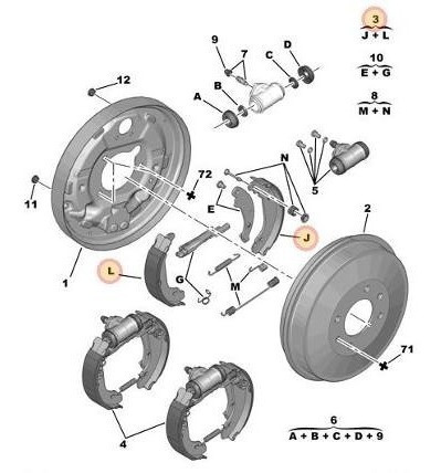 Cintas Traseras Peugeot Partner 1.4