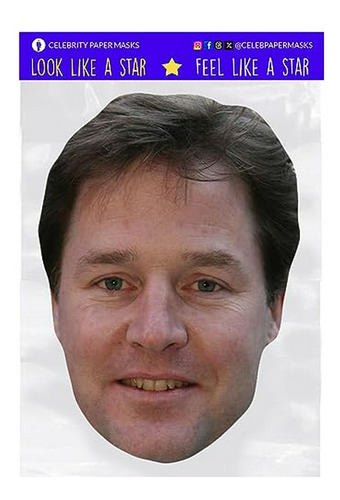 Máscara De Nick Clegg, Máscaras Faciales Para Políticos, Dem