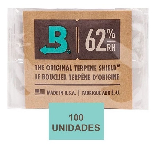 Boveda 62% - 8g Kit C/100un Controle De Umidificação