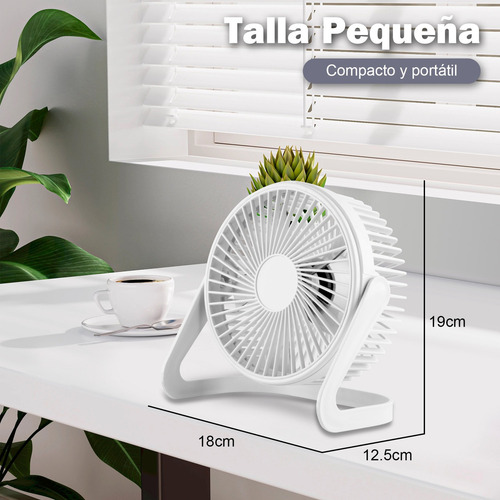 - Ventilador De Escritorio Mini Abanico Pequeño Portátil