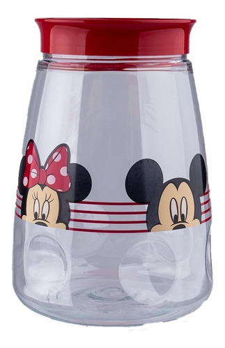 Kit 3 Jogo De Potes Porta Mantimentos Plástico Mickey Minnie