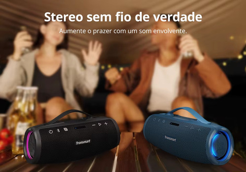 Caixa De Som Portátil Tronsmart Mirtune S100 50w Ipx7 Bt5.3 Preto