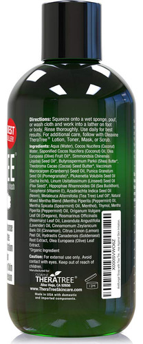 Theratree Tea Tree Oil Soap With Neem Oil - 12oz - Helps ...