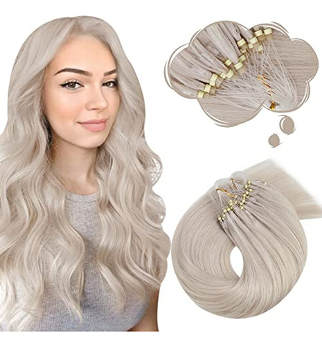 Moresoo Micro Collar Pelo Extensiones Micro Anillo Fvbtz