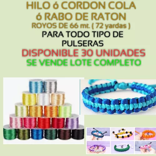 Comprar Cordón de Cola Raton 2 mm N. 66 Azul Petroleo