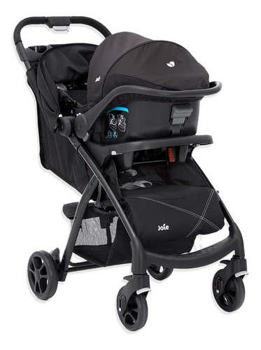 Coche Joie Travel System Muzle Lx - Universal Black Color Negro