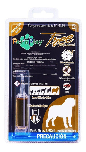 Pipeta Antipulgas Garrapatas Pet´n Play Perro Extra Grande