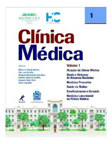 Clínica Médica - Vol.1 - Acompanha Dvd, De Fmusp / Vários Es. Editora Manole Em Português