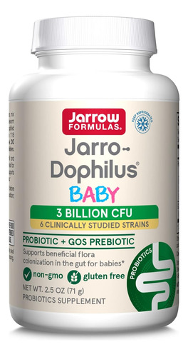 Jarrow Babys Jarro-dophilus + Gos Probiótico Bebés 71gr